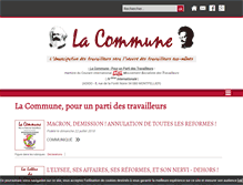 Tablet Screenshot of lacommune.org